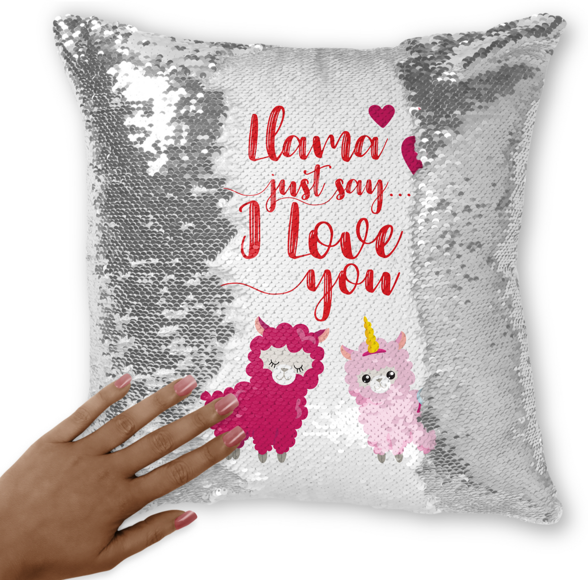 Llama hotsell sequin pillow