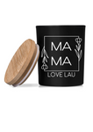 'BEST MOM' PERSONALISED SCENTED GLASS & BAMBOO CANDLE