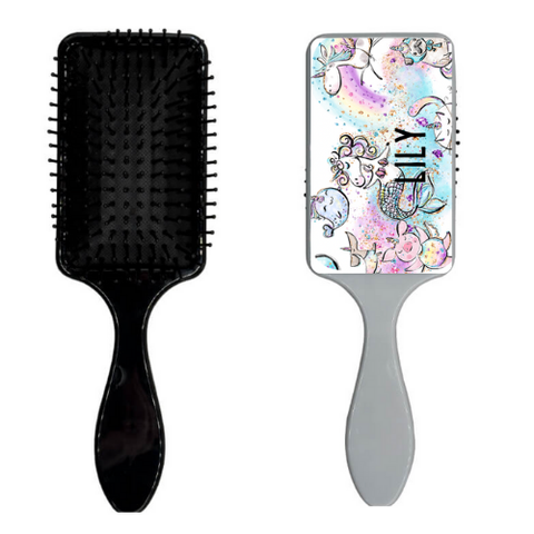 PERSONALISED NAME HAIR BRUSH: MERCORN DESIGN