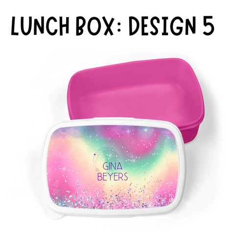 BACK TO SCHOOL PERSONALISED LUNCH BOX: DESIGN  5 GALAXY