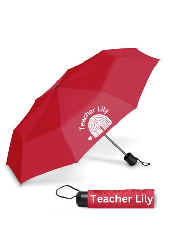 "I'VE GOT YOU COVERED" TEACHERS COMPACT PERSONALISED UMBRELLA