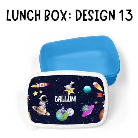 BACK TO SCHOOL PERSONALISED LUNCH BOX: DESIGN 13 ASTRONAUT