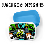 BACK TO SCHOOL PERSONALISED LUNCH BOX: DESIGN 16 SAFARI