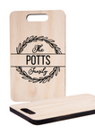 'CHOP CHOP' PERSONALISED FAMILY BAMBOO CUTTING BOARD