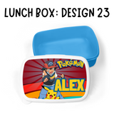 BACK TO SCHOOL PERSONALISED LUNCH BOX: DESIGN 23 POKEMON