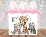 'HIPPO - TIZING' 8 OZ 240ML PERSONALISED BABY BOTTLE