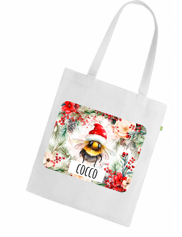 BEE MERRY PERSONALISED POLY TOTE BAG