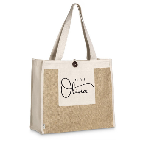 'TOTE-ALLY THE BEST TEACHER' HIKARI JUTE TOTE DESIGN 2