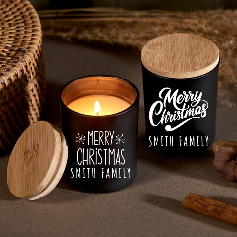 PERSONALISED CHRISTMAS CANDLE