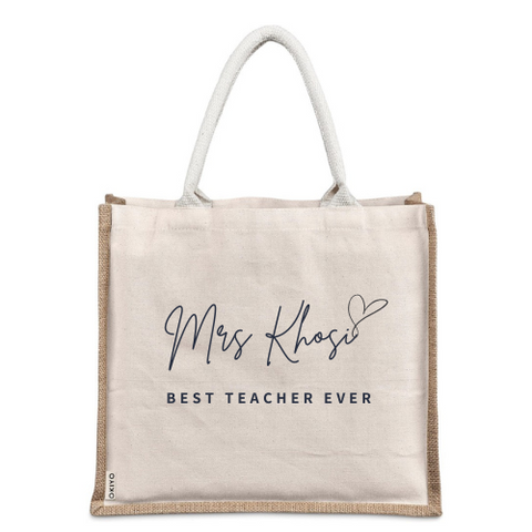 'TOTE-ALLY THE BEST TEACHER' CHINSAI MAXI TOTE DESIGN 4