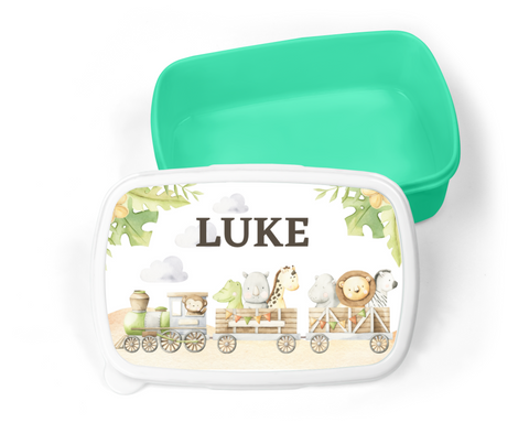 'SAFARI TRAIN' PERSONALISED SNACK BOX