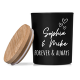 'YOU LIGHT UP MY LIFE'  FOREVER & ALWAYS PERSONALISED CANDLE