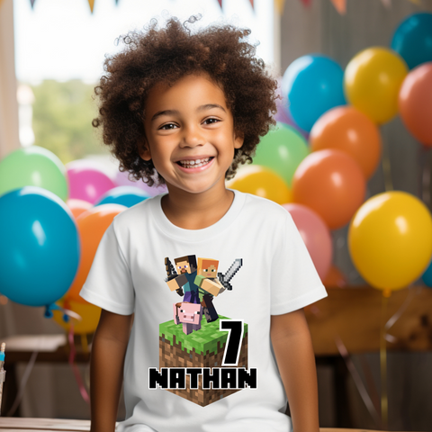 KIDS PERSONALISED BIRTHDAY CELEBRATION T-SHIRT 2