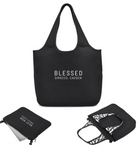 'BLESSED' B & W NEOPRENE LAPTOP PERSONALISED BAG & SLEEVE