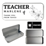 'I VOUCH FOR YOU' THANK YOU TEACHER VOUCHER TIN