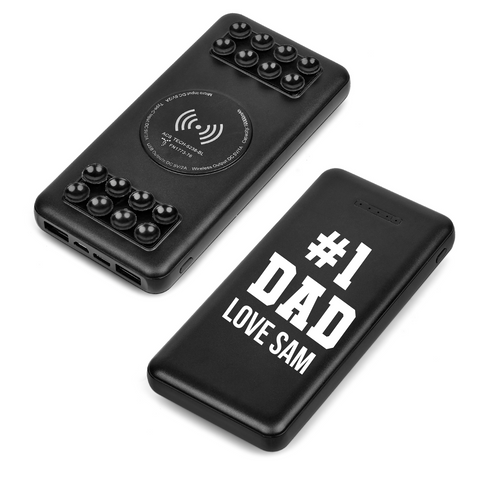 VADER 10000mAh SUCTION WIRELESS CHARGING POWERBANK FOR DAD