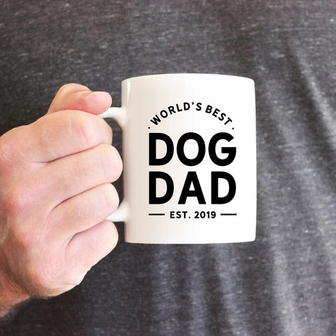 'WORLD'S BEST DOG DAD' PERSONALISED MUG