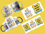 '#1 BEST DAD' PERSONALISED PHOTO MUG