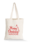 'IT'S TOTES CHRISTMAS TIME ' PERSONALISED  NAME COTTON BAG