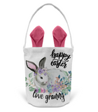 'HOPPY EASTER' PERSONALISED BUNNY EAR TREAT BAG