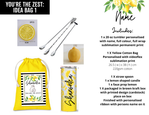 'YOU'RE THE ZEST' IDEA GIFT BAG 1