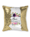 PERSONALISED DRAGON FLY DESIGN FLIP SEQUIN PILLOW (GOLD)