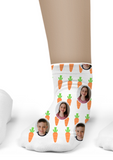 'I CARROT ABOUT YOU' EASTER PHOTO SOCKS