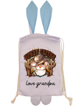 'HOWDY EASTER' BUNNY PERSONALISED DRAWSTRING BAG