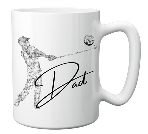 GOLFING DAD SILHOUTTE MUG