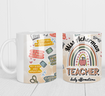 'POSITIVE AFFIRMATION' PERSONALISED TEACHER MUG