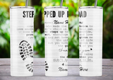 'STEPPED UP DAD'  20 OZ TUMBLER