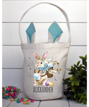 'EGG - CITED BUNNY ' PERSONALISED BUNNY EAR TREAT BAG