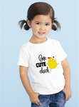 'ONE CUTE CHICK' EASTER  - PERSONALISED KIDS T-SHIRT