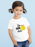 'ONE CUTE CHICK' EASTER  - PERSONALISED KIDS T-SHIRT