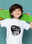 'EGGSTRA CUTE' PERSONALISED KIDS T-SHIRT