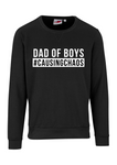 'DAD OF BOYS #CAUSINGCHAOS' PERSONALISED SWEATER