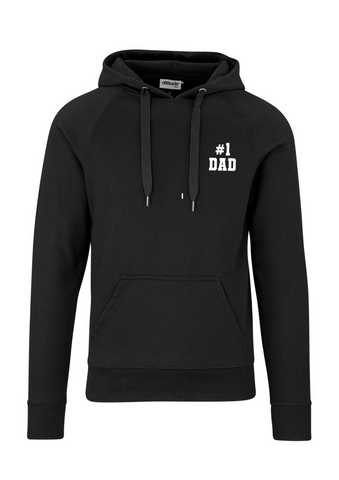 'NUMBER 1 DAD' PERSONALISED HEAVY WEIGHT HOODIE