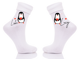 'WADDLE I DO WITHOUT YOU' - PAIR OF PERSONALISED SOCKS