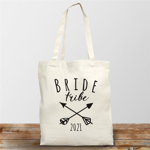 'BRIDE TRIBE' PERSONALISED BRIDAL TOTE BAGS