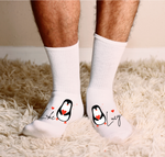 'WADDLE I DO WITHOUT YOU' - PAIR OF PERSONALISED SOCKS