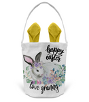 'HOPPY EASTER' PERSONALISED BUNNY EAR TREAT BAG