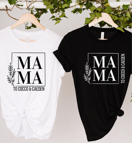 'MAMA' MOTHERS DAY PERSONALISED T-SHIRT