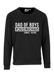 'DAD OF BOYS #CAUSINGCHAOS' PERSONALISED SWEATER