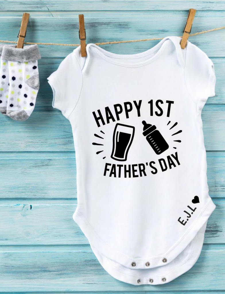 Happy 1st fathers store day baby grow