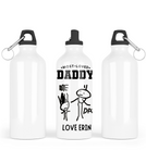 'MOST LOVED DADDY' KIDS DOODLES' PERSONALISED SPORTS BOTTLE