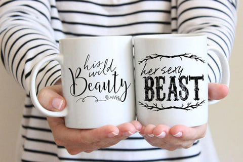 'BEAUTY AND THE BEAST' HIS AND HERS MUGS