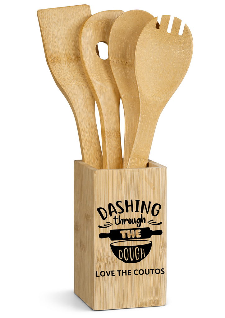 Personalised Bamboo Kitchen Utensils