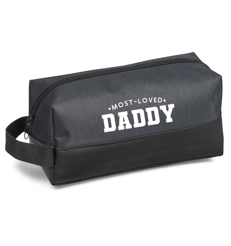 'MOST LOVED DADDY' TOILETRY BAG