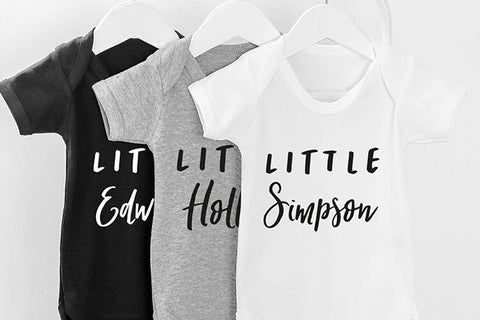 'LITTLE BABY' PERSONALISED BABY GROWS