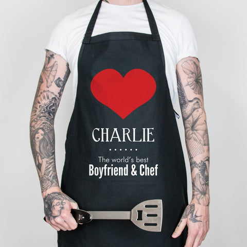 'WORLD'S BEST BOYFRIEND & CHEF' APRON